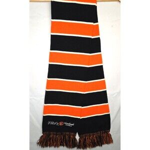 Tito's Handmade Vodka Embroidered Logo Promotional Winter Scarf Orange Black